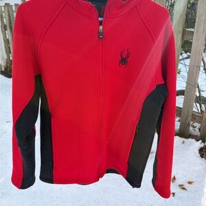 Spyder Red and Black Jacket with Logo